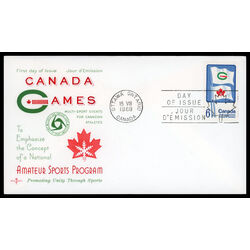 canada stamp 500 flags of summer and winter games 6 1969 FDC 011