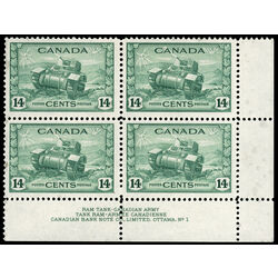 canada stamp 259 ram tank canadian army 14 1943 PB LR %231 006