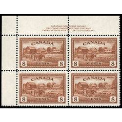 canada stamp 268 eastern farm scene 8 1946 PB UL %232