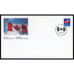 canada stamp 1166 flag over clouds 39 1989 FDC