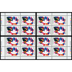 canada stamp 1270 maple leaf with multicoloured design 39 1990 PB SET