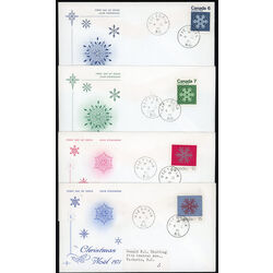 canada stamp 554 7 fdc snowflake 1971 FDC PC 008