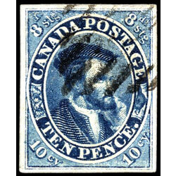 canada stamp 7 jacques cartier 10d 1855 U XF 061