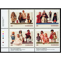 canada stamp 1277a cultural treasures dolls 1990 PB LL