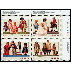 canada stamp 1277a cultural treasures dolls 1990 PB UR