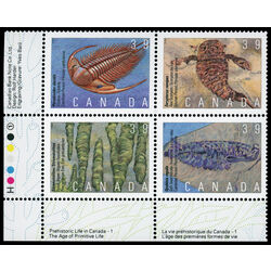 canada stamp 1282a prehistoric life in canada 1 1990 PB LL