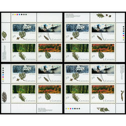 canada stamp 1286a majestic forests of canada 1990 PB SET