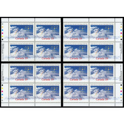 canada stamp 1287 rainbow in clouds 39 1990 PB SET