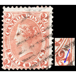 canada stamp 20 queen victoria 2 1859 U VG F 048