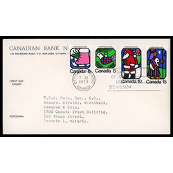 canada stamp 625 8 fdc christmas celebrating 1973 FDC COMBO 011