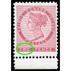 prince edward island stamp 5f queen victoria 2d 1862 M VFNH 004