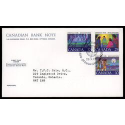 canada stamp 741 3 fdc christmas first christmas carol 1977 FDC CBN 006