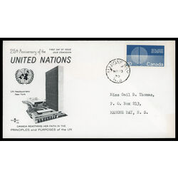 canada stamp 513 energy unification 10 1970 FDC 007