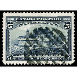 canada stamp 99 champlain s habitation 5 1908 U VF 071