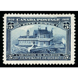 canada stamp 99 champlain s habitation 5 1908 M VFNG 073