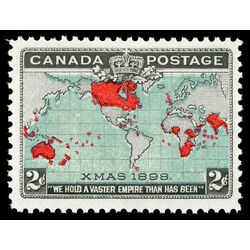 canada stamp 86b christmas map of british empire 2 1898 M VFNH 034