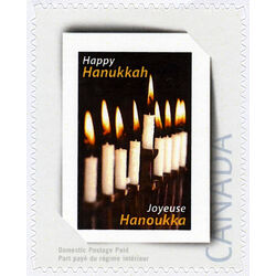 canada stamp pp picture postage pp6 menorah hanukkah 59 2011 M VFNH LABEL