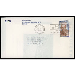 canada stamp 495 sir william osler 6 1969 FDC 007