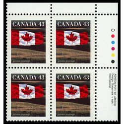 canada stamp 1359 flag over field 43 1992 PB UR