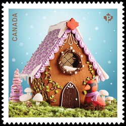 canada stamp 3468i holiday gingerbread houses 2024