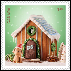 canada stamp 3469 holiday gingerbread houses 1 40 2024