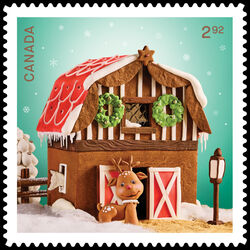 canada stamp 3470i holiday gingerbread houses 2 92 2024