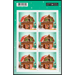 canada stamp 3470a holiday gingerbread houses 2024