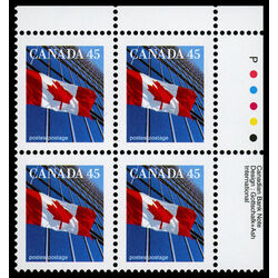 canada stamp 1361xiii flag over building 45 1996 PB UR