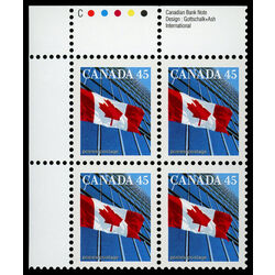 canada stamp 1362 flag over building 45 1998 PB UL