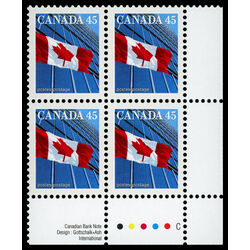 canada stamp 1362 flag over building 45 1998 PB LR