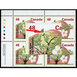 canada stamp 1363ii mcintosh apple 48 1991 PB UL