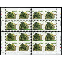 canada stamp 1367 black walnut 65 1991 PB SET