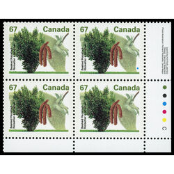 canada stamp 1368 beaked hazelnut 67 1992 PB LR