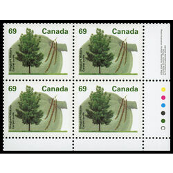 canada stamp 1369i shagbark hickory 69 1995 PB LR