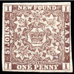 newfoundland stamp 15a pence third issue 1d 1861