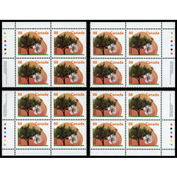 canada stamp 1373i westcot apricot 88 1994 PB SET