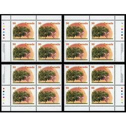 canada stamp 1374 elberta peach 90 1995 PB SET