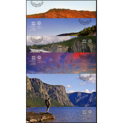 canada stamp prepaid postage cards ux372 6 unesco world heritage sites in canada 2014