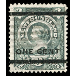 newfoundland stamp 77 queen victoria 1897 U F VF 010