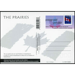 canada stamp prepaid postage cards ux120 flag over building 1997