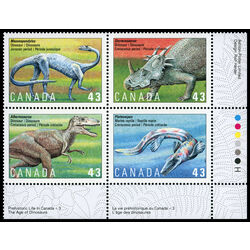 canada stamp 1498a prehistoric life in canada 3 1993 PB LR