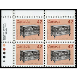 canada stamp 1081iii linen chest 42 1987 PB UL