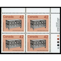 canada stamp 1081i linen chest 42 1987 PB UR