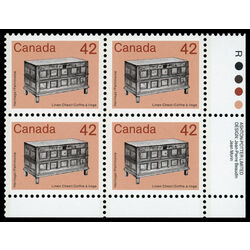 canada stamp 1081i linen chest 42 1987 PB LR