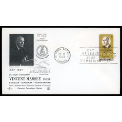 canada stamp 491 vincent massey 6 1969 FDC 015