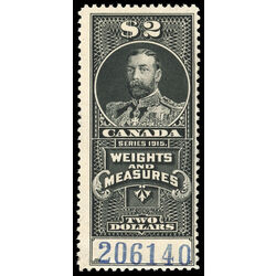 canada revenue stamp fwm59 weights and measures george v 2 1915