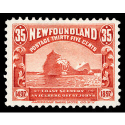 newfoundland stamp 73 iceberg 35 1897 M VF 018