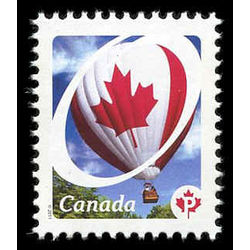 canada stamp 2418b flag on hot air balloon 2011