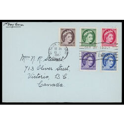 canada stamp 337 41 fdc queen elizabeth ii 1954 FDC COMBO 009