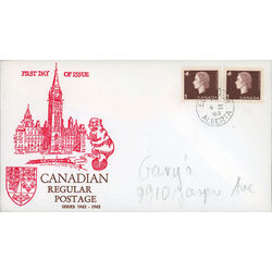 canada stamp 401 queen elizabeth ii 1 1963 FDC 009